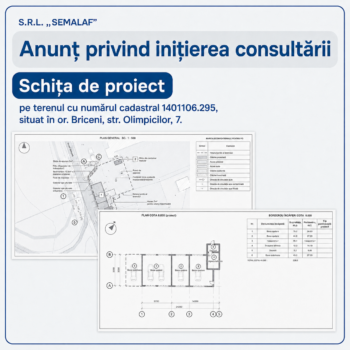 Anunț privind inițierea consultării